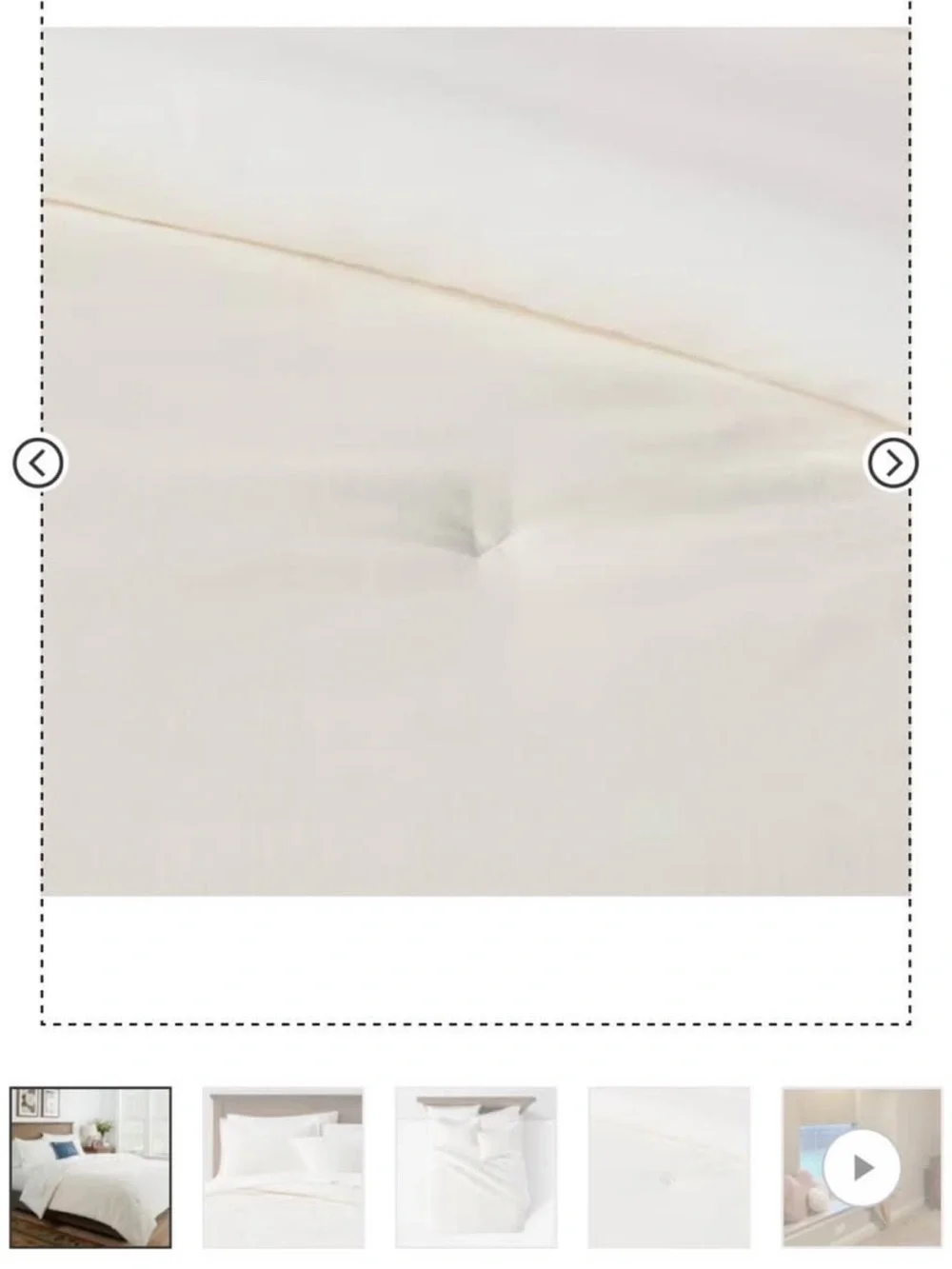 Velvet Comforter and Sham Set - Threshold, cream, full/queen